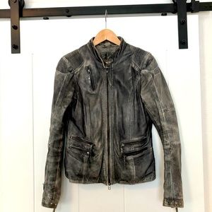 MILESTONE Genuine Leather Moto Jacket from Europe
